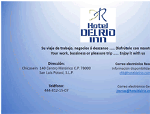 Tablet Screenshot of hoteldelrio.com.mx